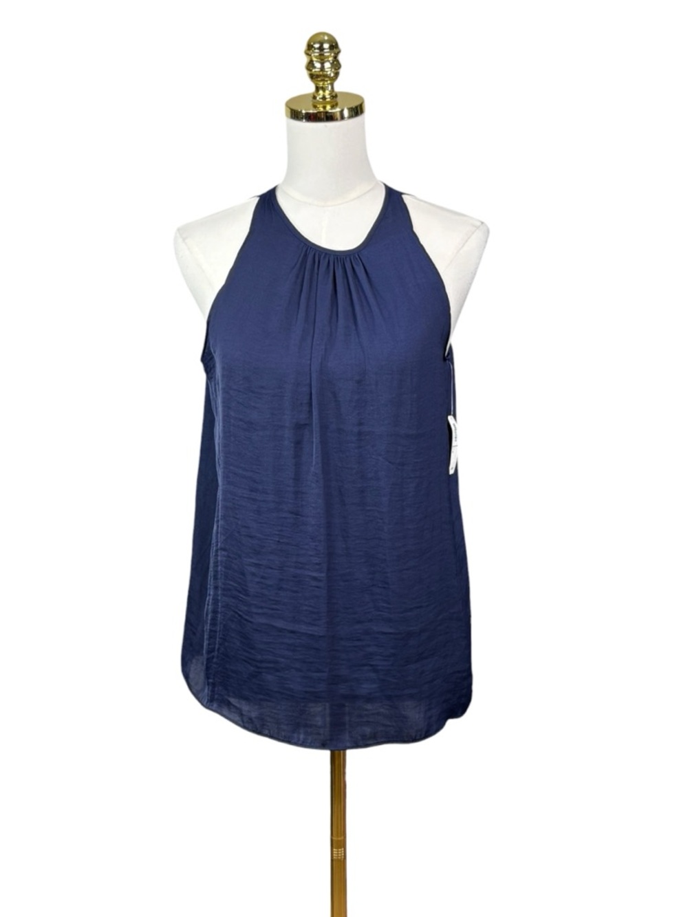 NWT Old Navy lightweight satin flowy halter tank top size M